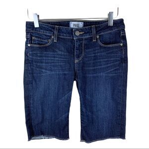 Paige Cutoff Stretch Denim Bermuda‎ Jean Shorts Sz 26